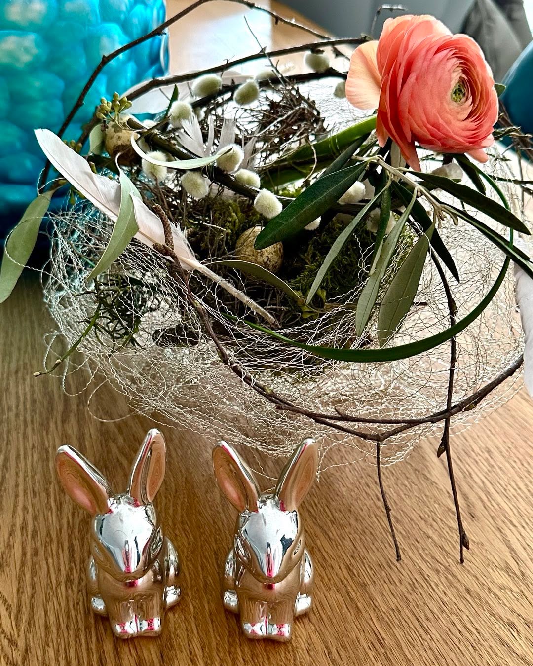 #easter #spring #rabbits #blossom #  #weekend #schnarr_floristik #cosy Nest